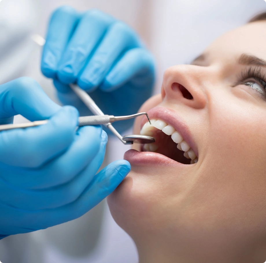 Woman consultation dental clinic