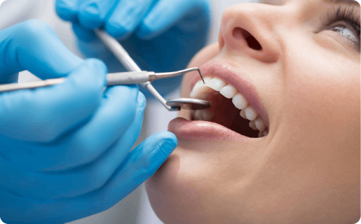 Woman dental clinic treatment mouth